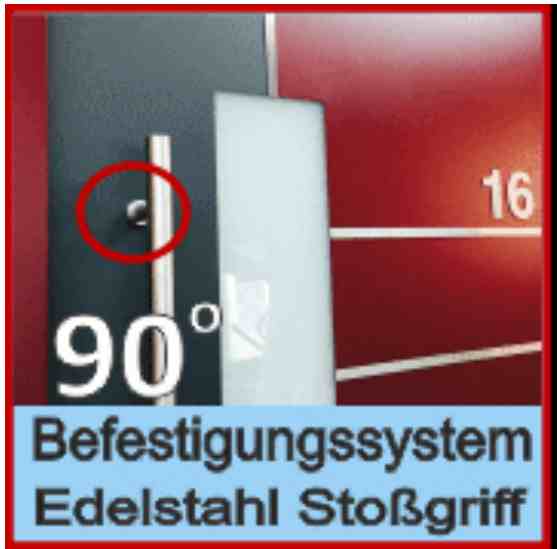 edelstahl stoßgriff