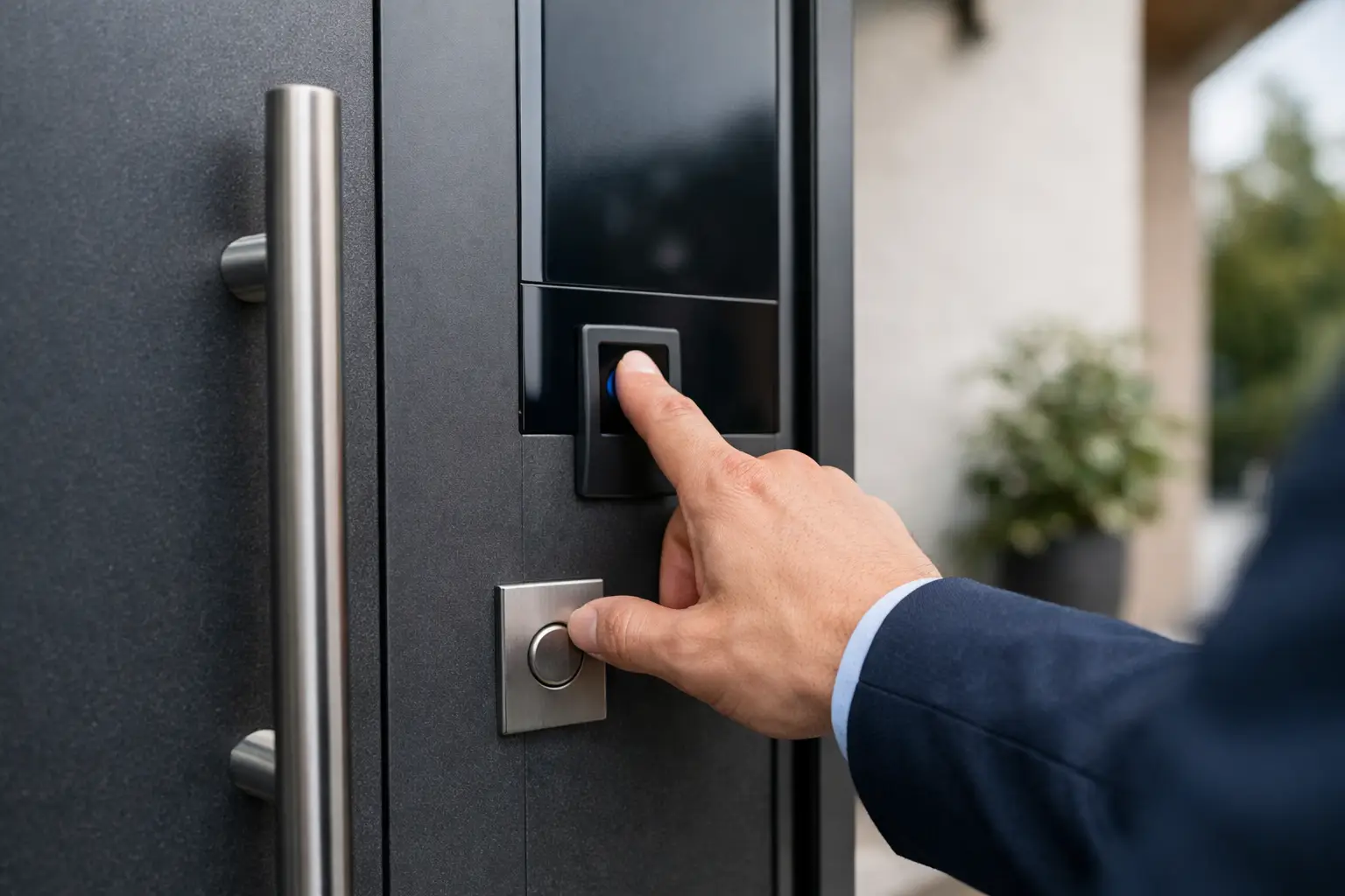 Warum eine Alu Haustür mit Fingerscanner mehr ist als ein Komfort-Extra