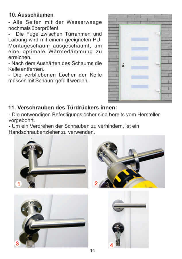 8. Einhängen des Türblattes: Einhängen des Türblattes-2