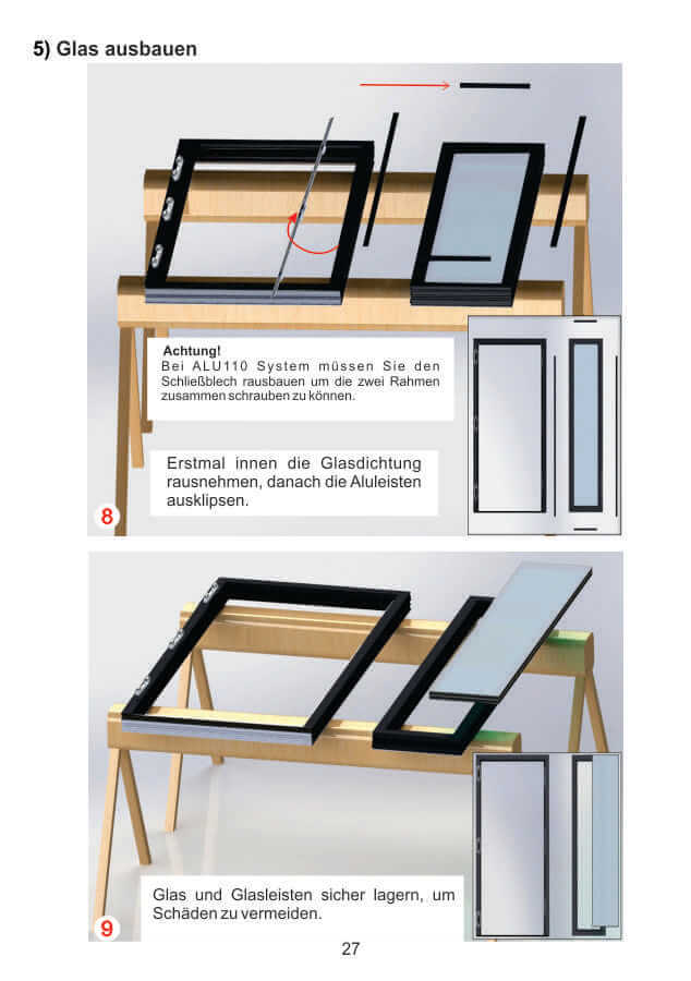 Seitenteil Monatage ALU90,ALU105 und ALU110 -2 Seitenteil Monatage ALU90,ALU105 und ALU110 - 2